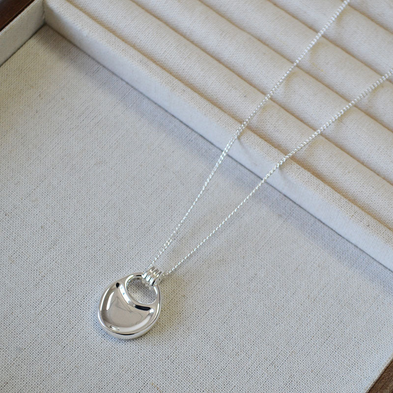 Mira silver-plated pendant necklace